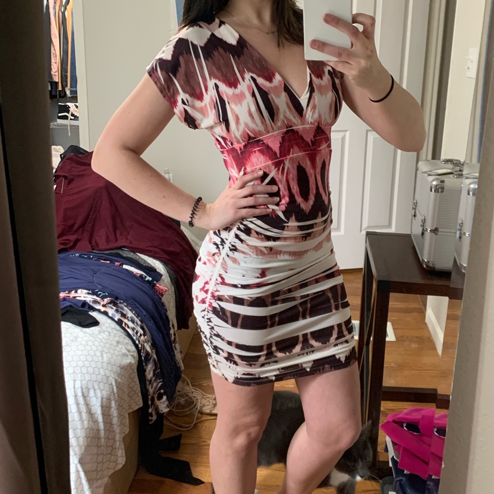 Stretchy tight mini dress